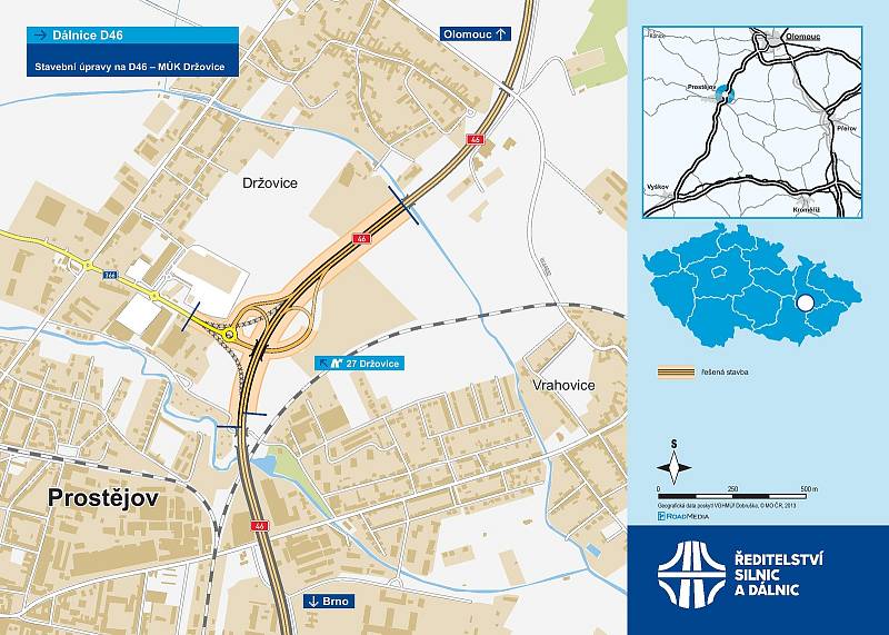 Informace k plánované rekonstrukci na D46, výjezd 27